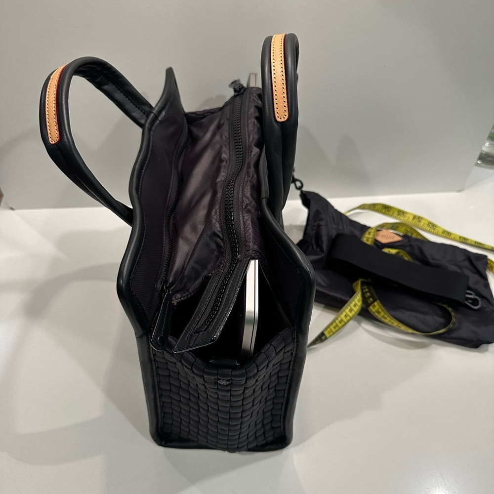NWT MZ Wallace Black Medium Woven Box Tote. - Picture 16 of 16